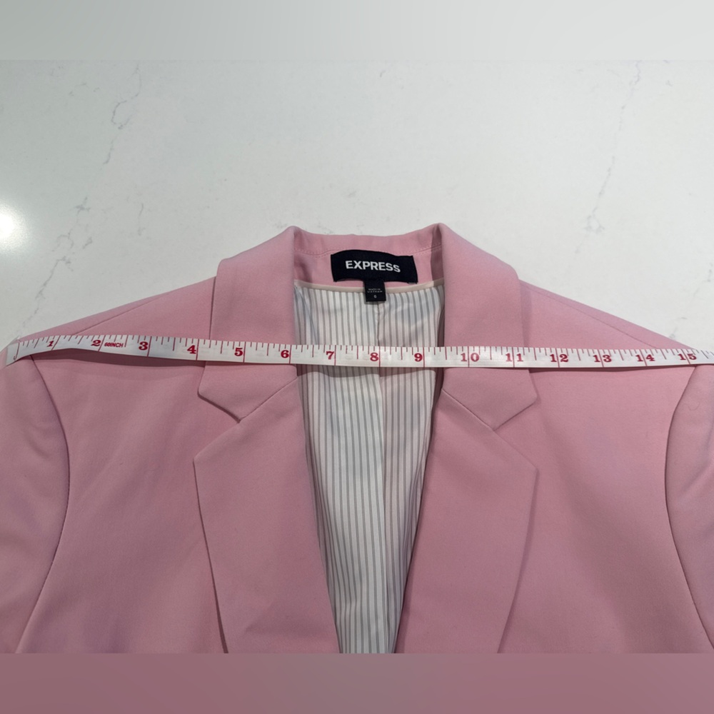 Express Women's Blush Pink Blazer - Picture 9 of 12